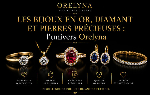 Les bijoux en or, diamant et pierres précieuses : l’univers Orelyna